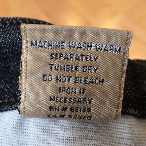 7 For All Mankind Wide Leg Black/gray deni… - Picture 9 of 9